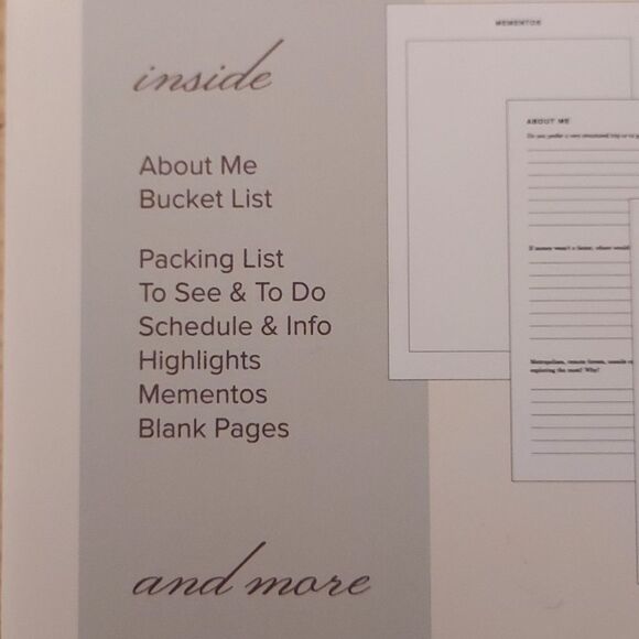 Travel Journal Notebook for Travelers Vacation Diary - Picture 3 of 12